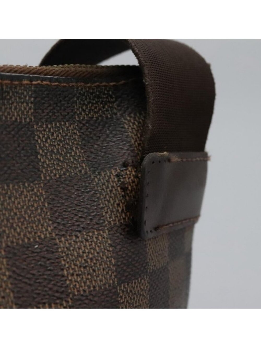 Authentic LOUIS VUITTON Damier Ebene Pochette Merwiel Shoulder Bag N51127 LV - Picture 12 of 16
